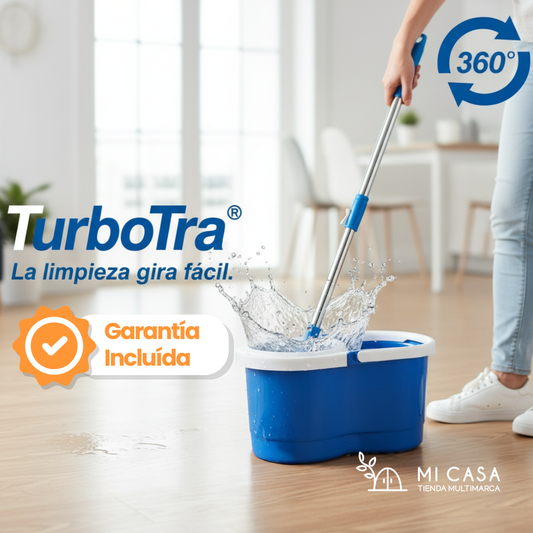 TurboTra® | Trapeador 360° con cubeta metálica