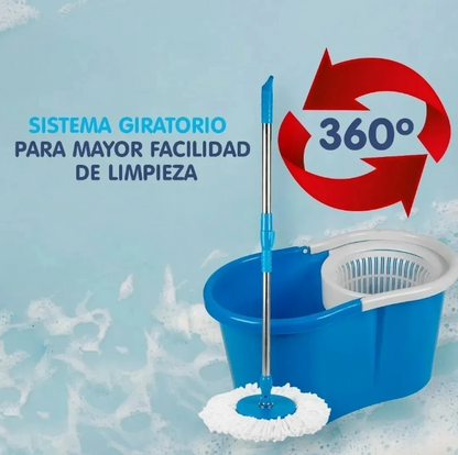 TurboTra® | Trapeador 360° con cubeta metálica