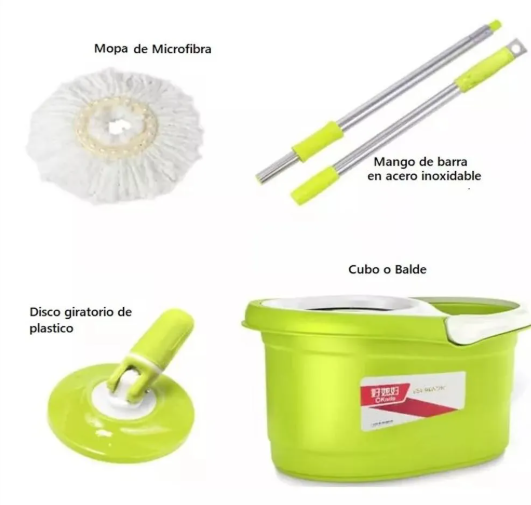TurboTra® | Trapeador 360° con cubeta metálica